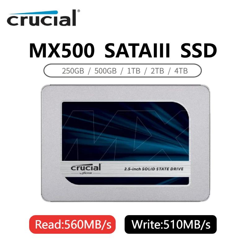 Crucial MX500 3D NAND SATA3 500GB 1TB 2TB 4TB,   Ƽ Ʈ ũž MX500, ĳ ָ Ʈ ̺ 